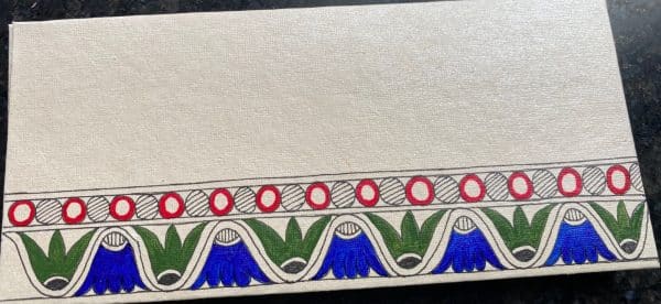 Envelope for Any occasion #2 - Madhubani Painting (7.5” x 3.5”)[Set of 5]