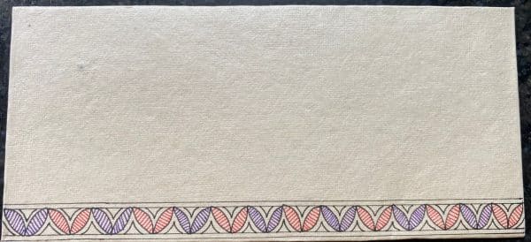 Envelope for Any occasion #4 - Madhubani Painting (7.5” x 3.5”) [Set of 5]