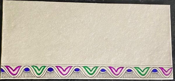 Envelope for Any occasion #9 - Madhubani Painting (7.5” x 3.5”) [Set of 5]